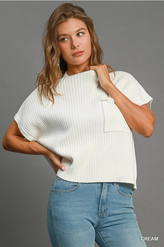 Knit Mock Neck Sweater