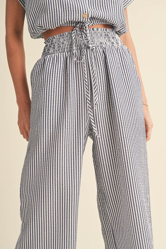 In the Navy Striped Pants