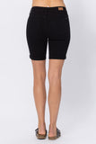 JB Hi-rise Black Cuffed Bermuda Shorts