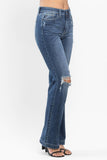 Judy Blue Mid Rise Destroyed Bootcut