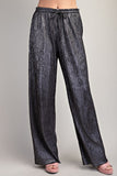 Glitzy Holiday Wide Leg Pants