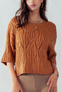 Crocheted in Copper Sweater