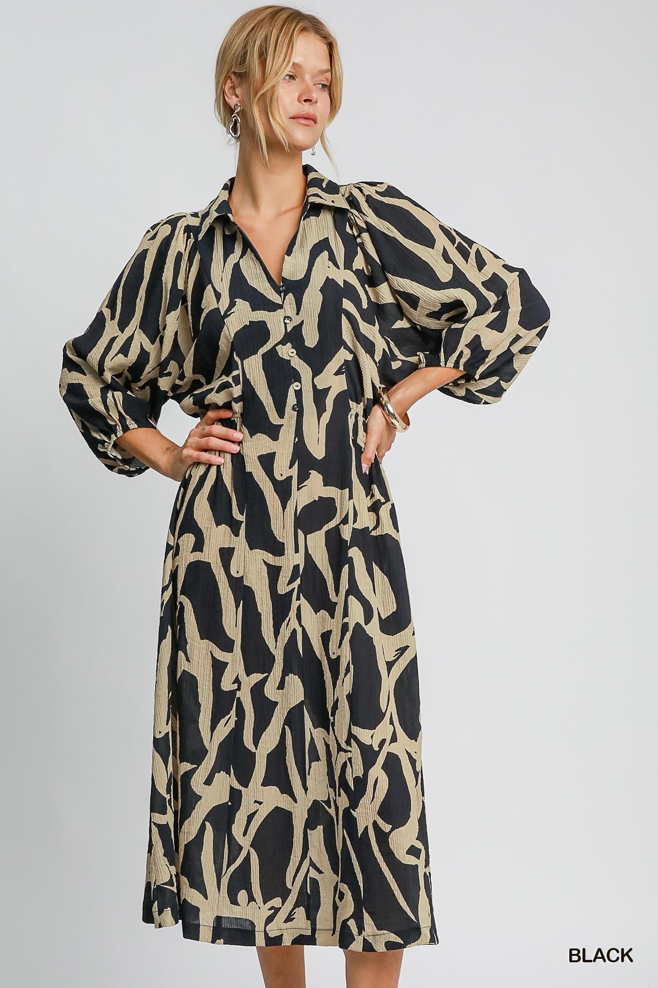 In the Abstract Midi Dress