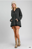 French Terry Tunic Hoodie