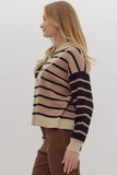 Color Block Knit Pullover