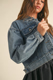 Puff Sleeve Denim Jacket