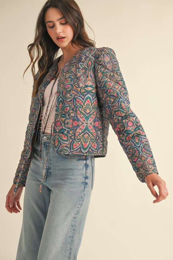 Quilted in Paisley Jacket