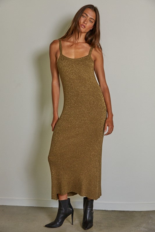 Bronze Beauty Midi Dress