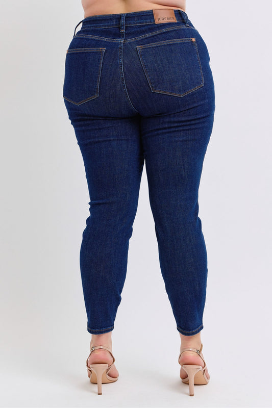 Judy Blue Mid Rise Tummy Control Classic Skinny Plus