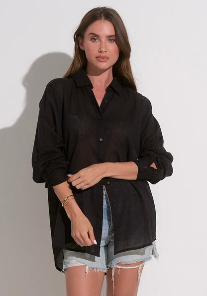 Where To? Button Down Top