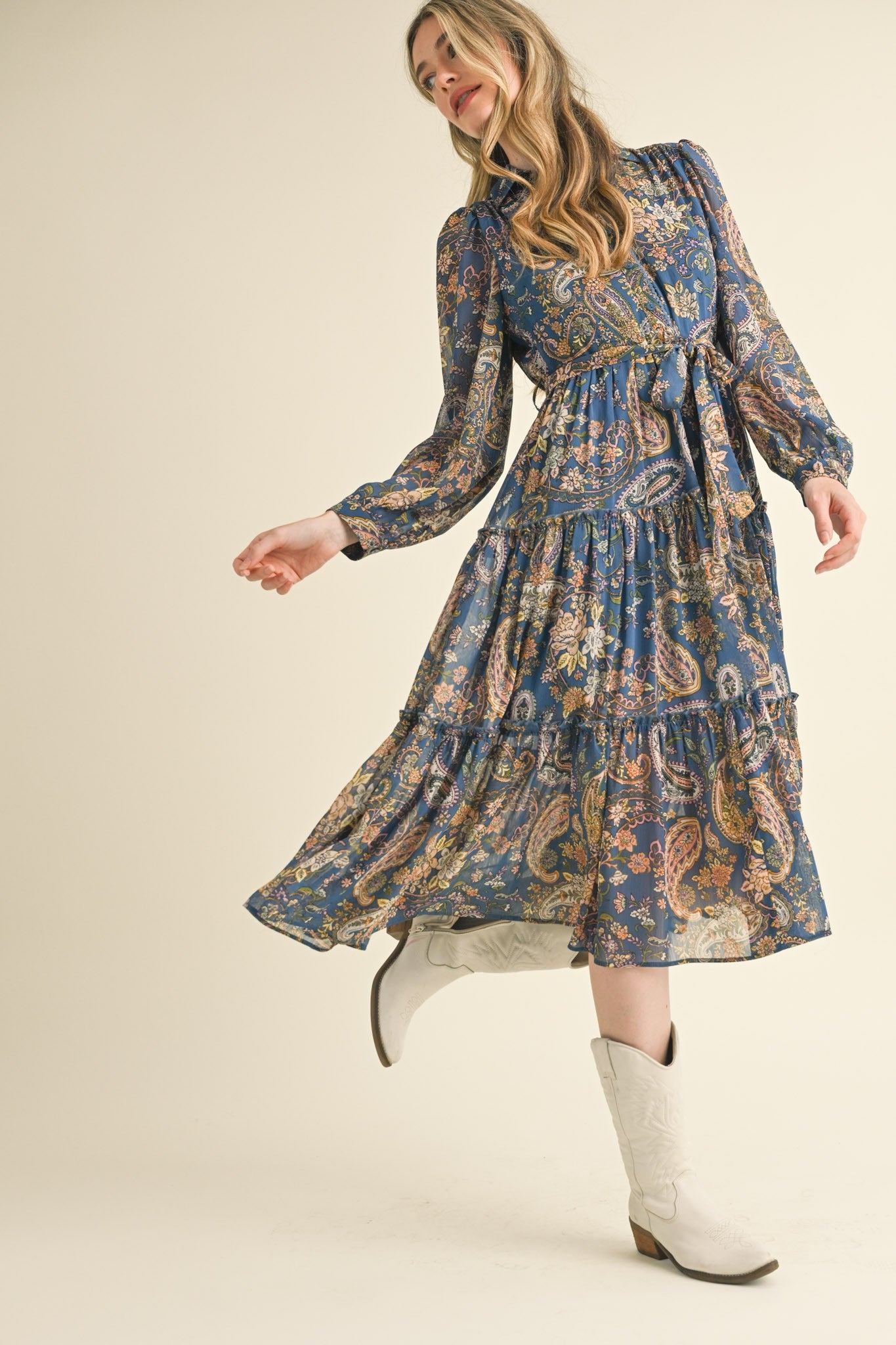 Pretty in Paisley Midi Dress