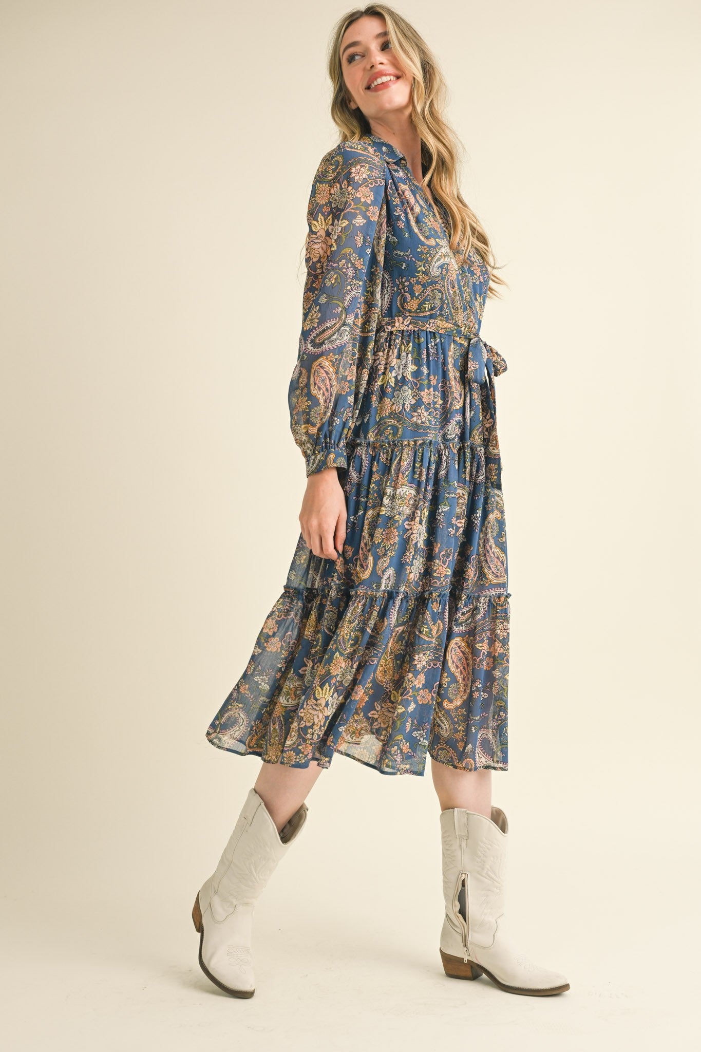 Pretty in Paisley Midi Dress