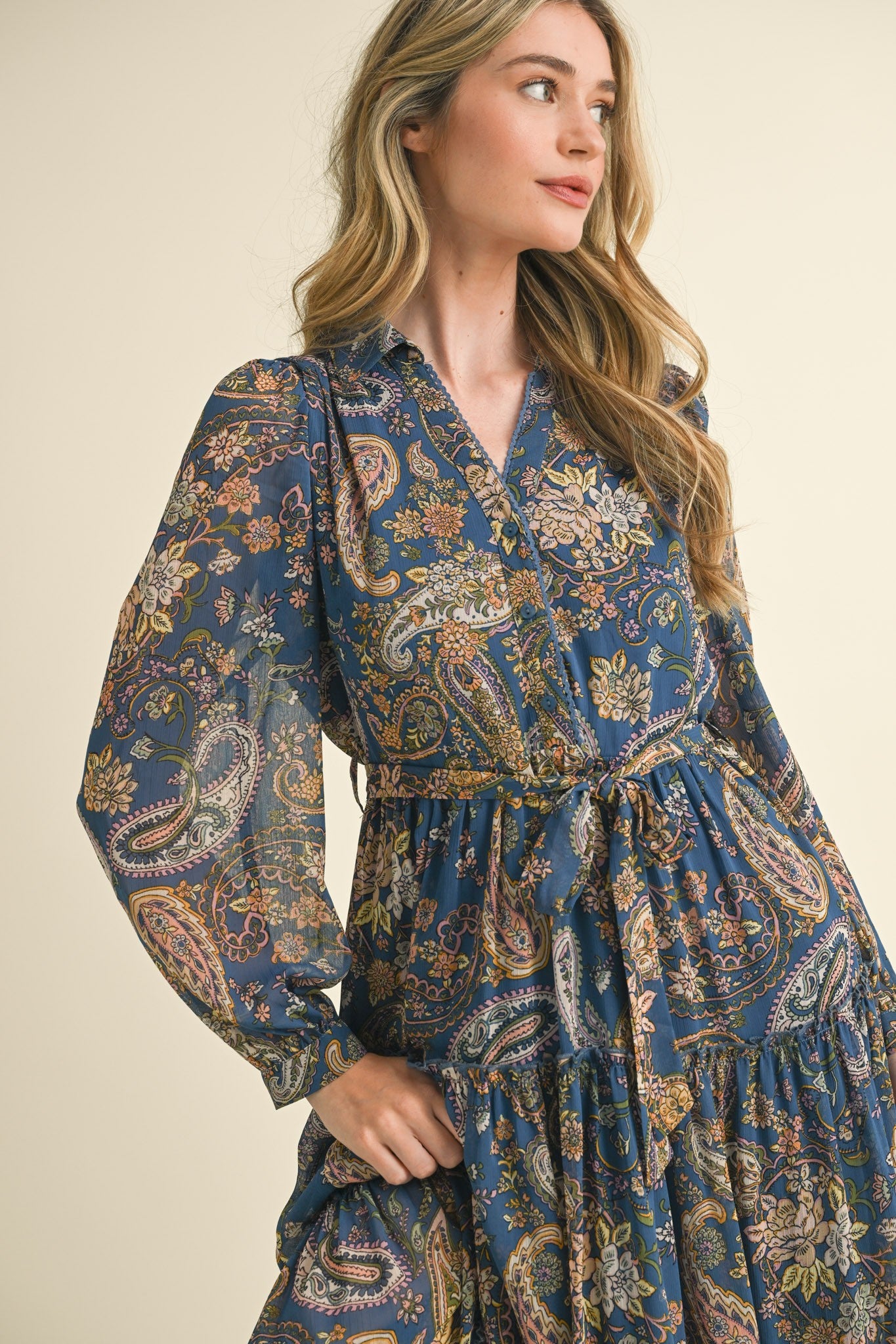 Pretty in Paisley Midi Dress