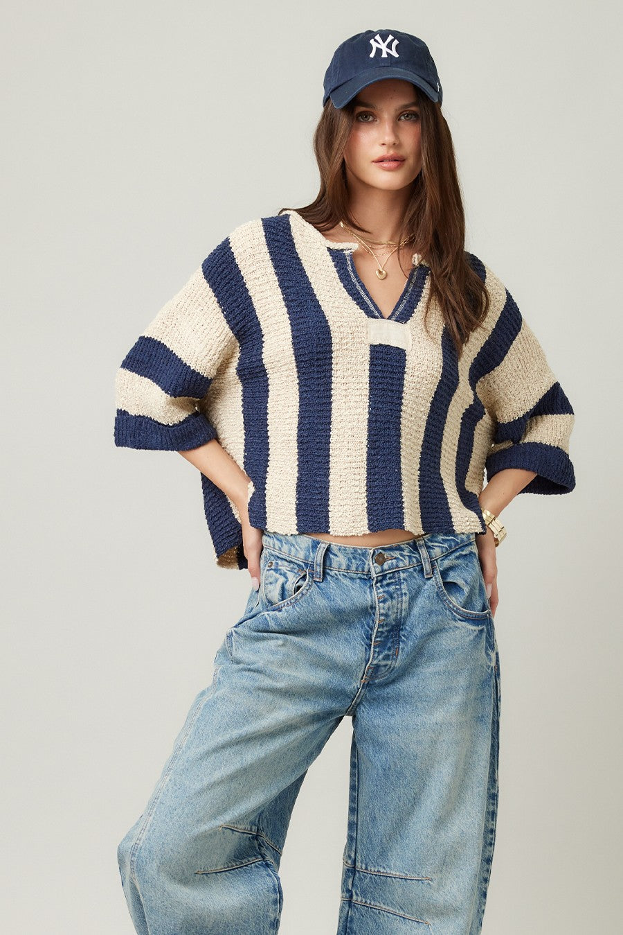Vertical Stripe Sweater