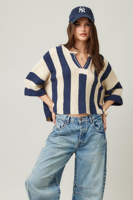 Vertical Stripe Sweater