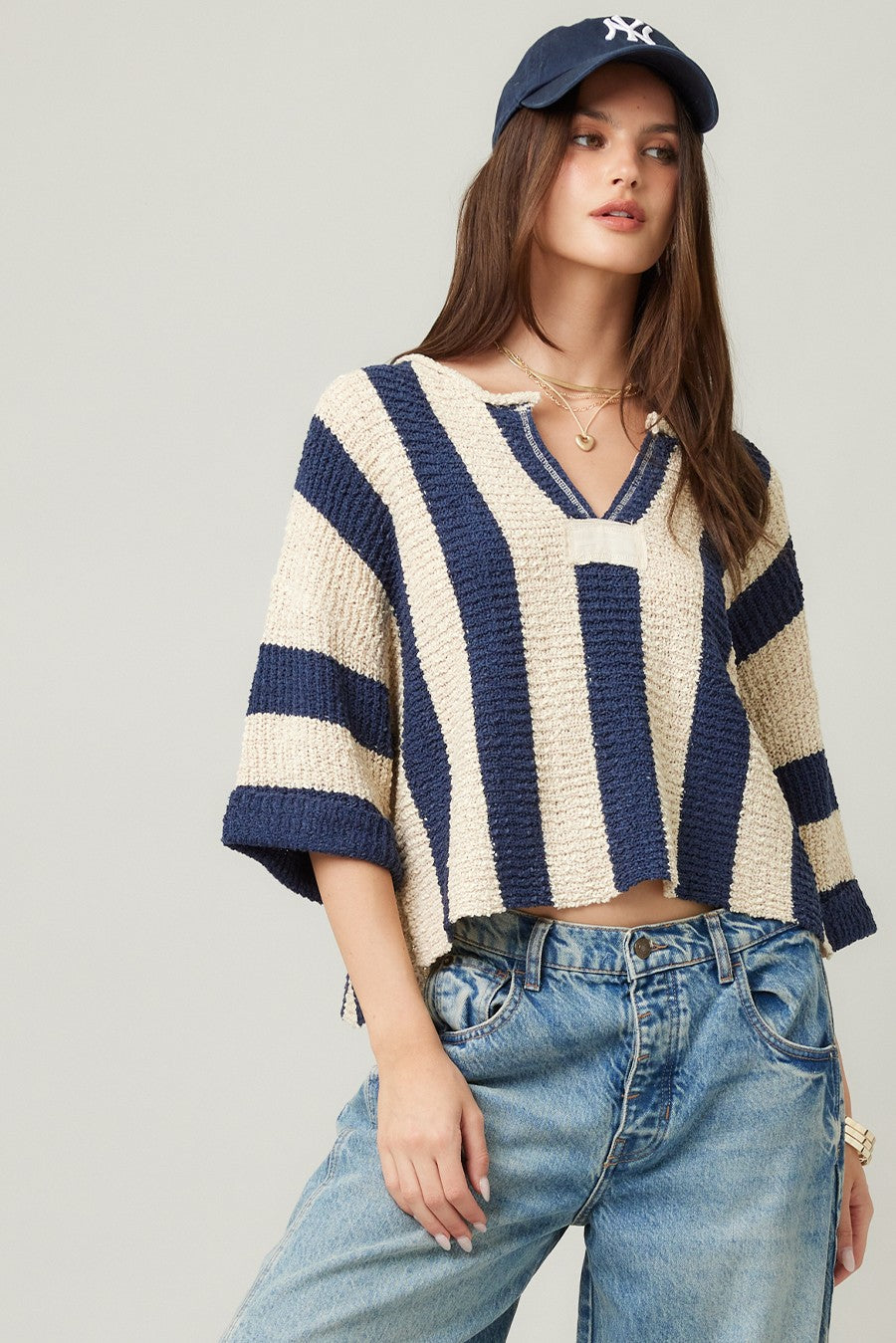 Vertical Stripe Sweater