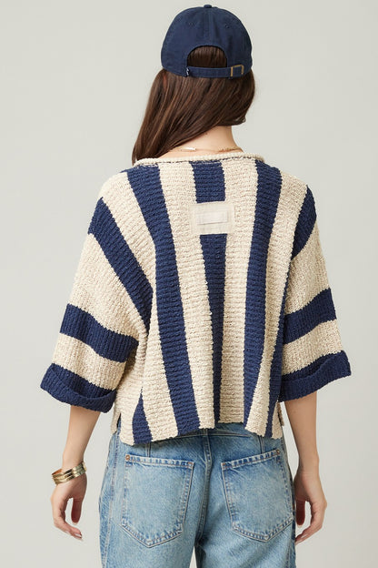 Vertical Stripe Sweater