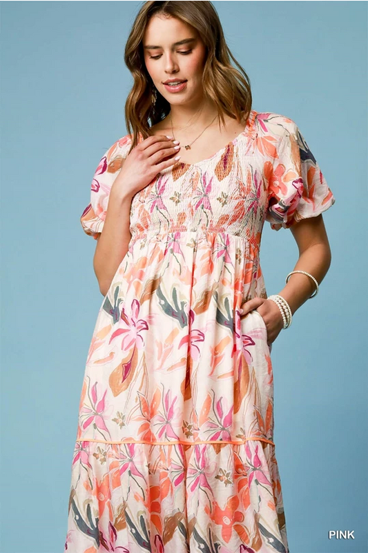 Take Me to the Tropics Midi Dress