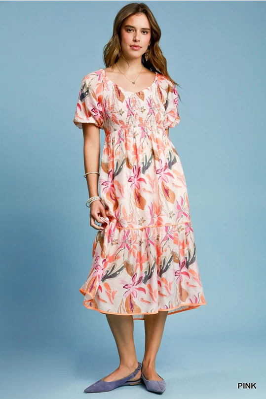 Take Me to the Tropics Midi Dress