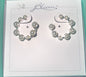 JBloom Eliza Silver & Pearl Hoops