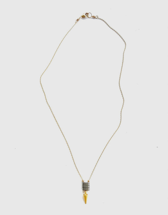 Cone drop necklace