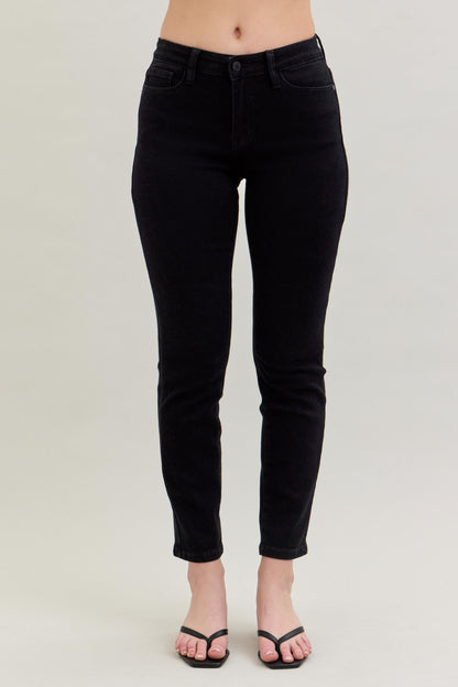 Judy Blue Mid Rise Black Slim Fit