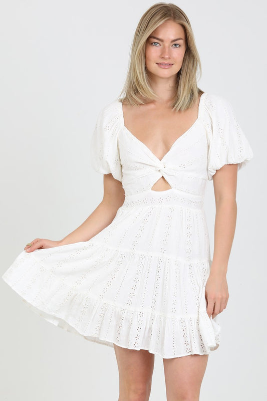 With a Twist Mini Dress
