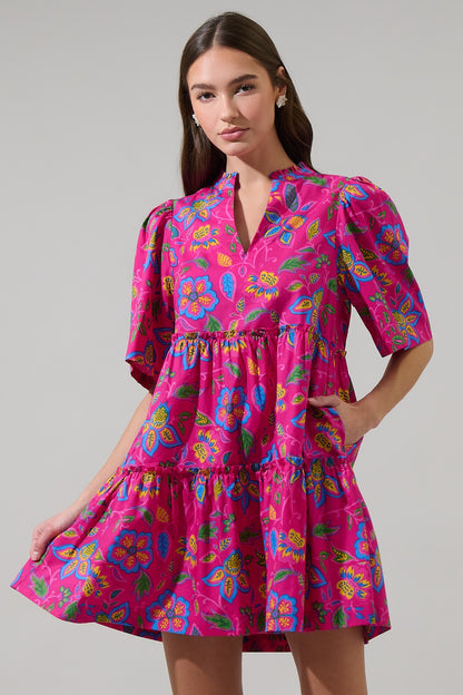 Vibrant Summer Mini Dress