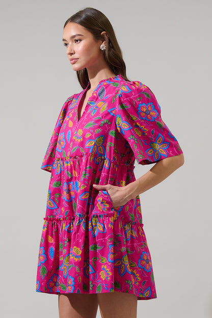 Vibrant Summer Mini Dress