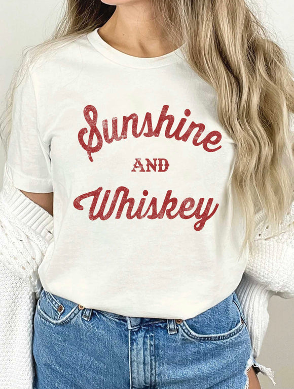 Sunshine and whiskey tee