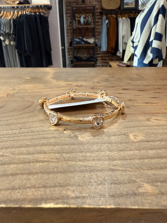 Crystal Heart Stretch Bracelet