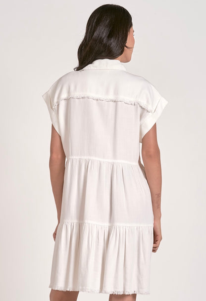 White Button Down Dress