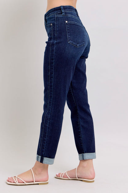 Judy Blue HW Dark Wash Boyfriend