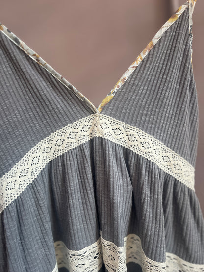 Ribbed Spaghetti Strap Tank Top