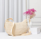 Katherine nylon baguette messenger bag (4 colors)