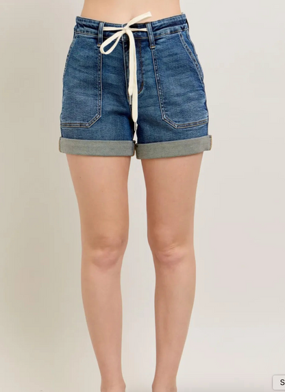 Judy Blue High Waist Cuff Jogger Short