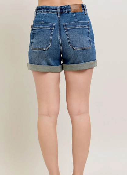 Judy Blue High Waist Cuff Jogger Short