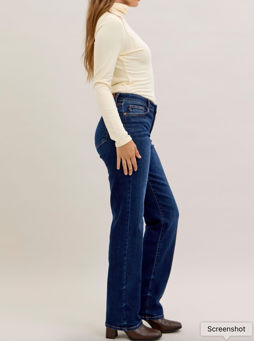 Judy Blue MR Straight Dark Wash Short