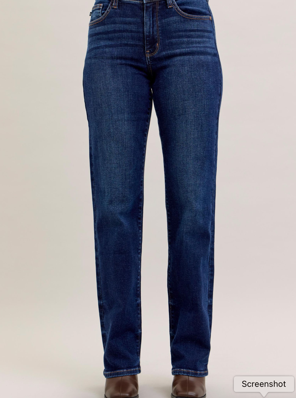 Judy Blue MR Straight Dark Wash Short