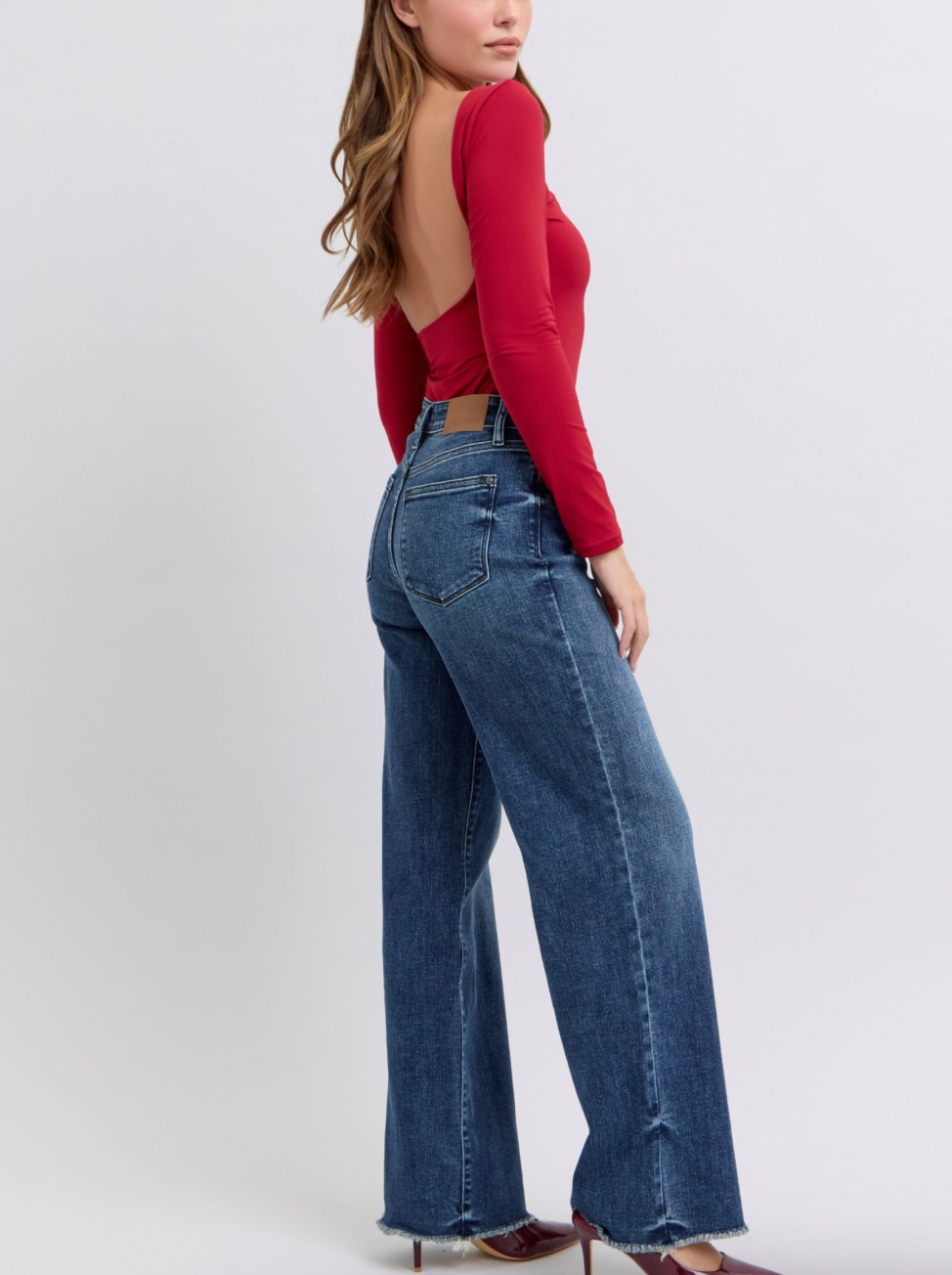 Judy Blue Mid Rise Wide Leg w/Tint