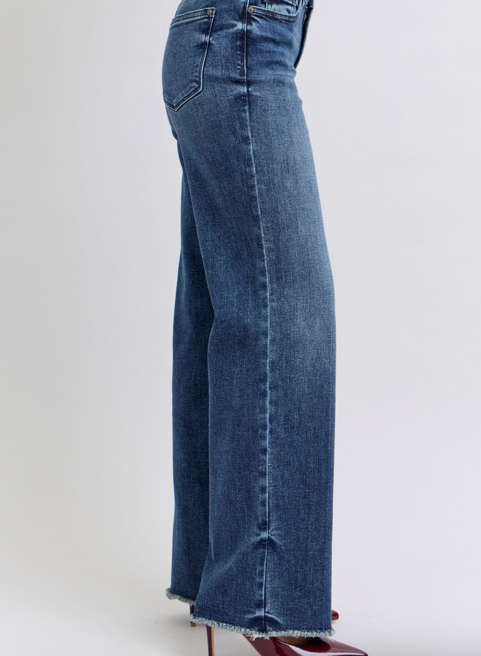 Judy Blue Mid Rise Wide Leg w/Tint