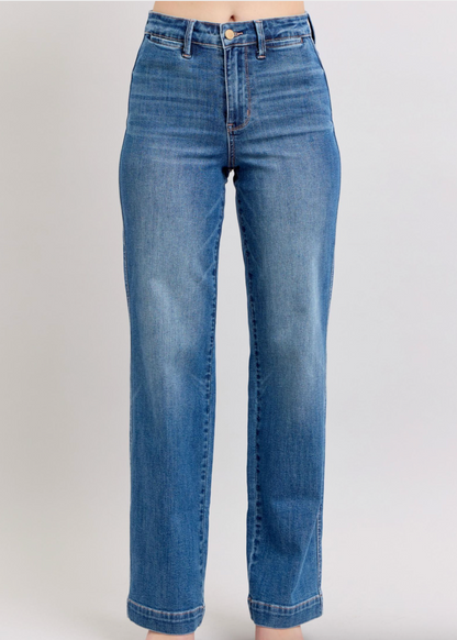 Judy Blue HW Contrast Thread Straight