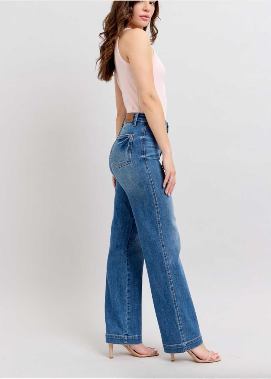 Judy Blue HW Contrast Thread Straight