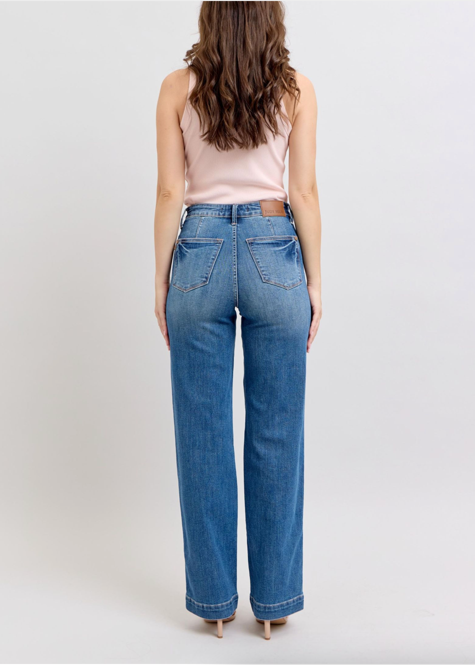 Judy Blue HW Contrast Thread Straight