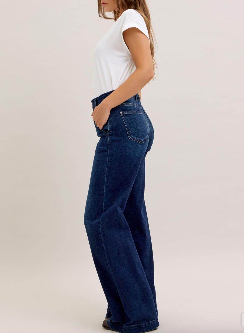 Judy Blue HW Trouser Wide Leg