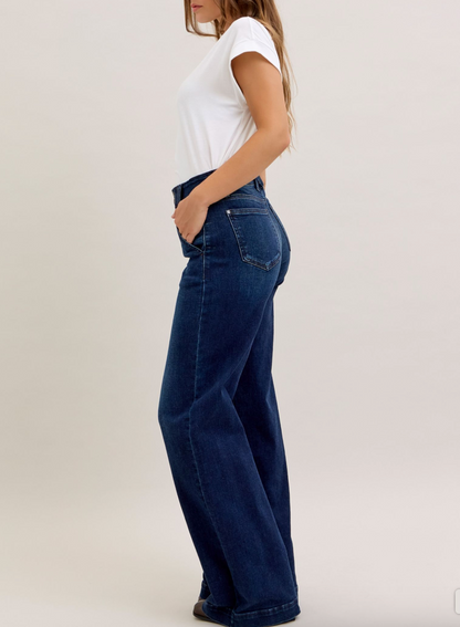Judy Blue HW Trouser Wide Leg