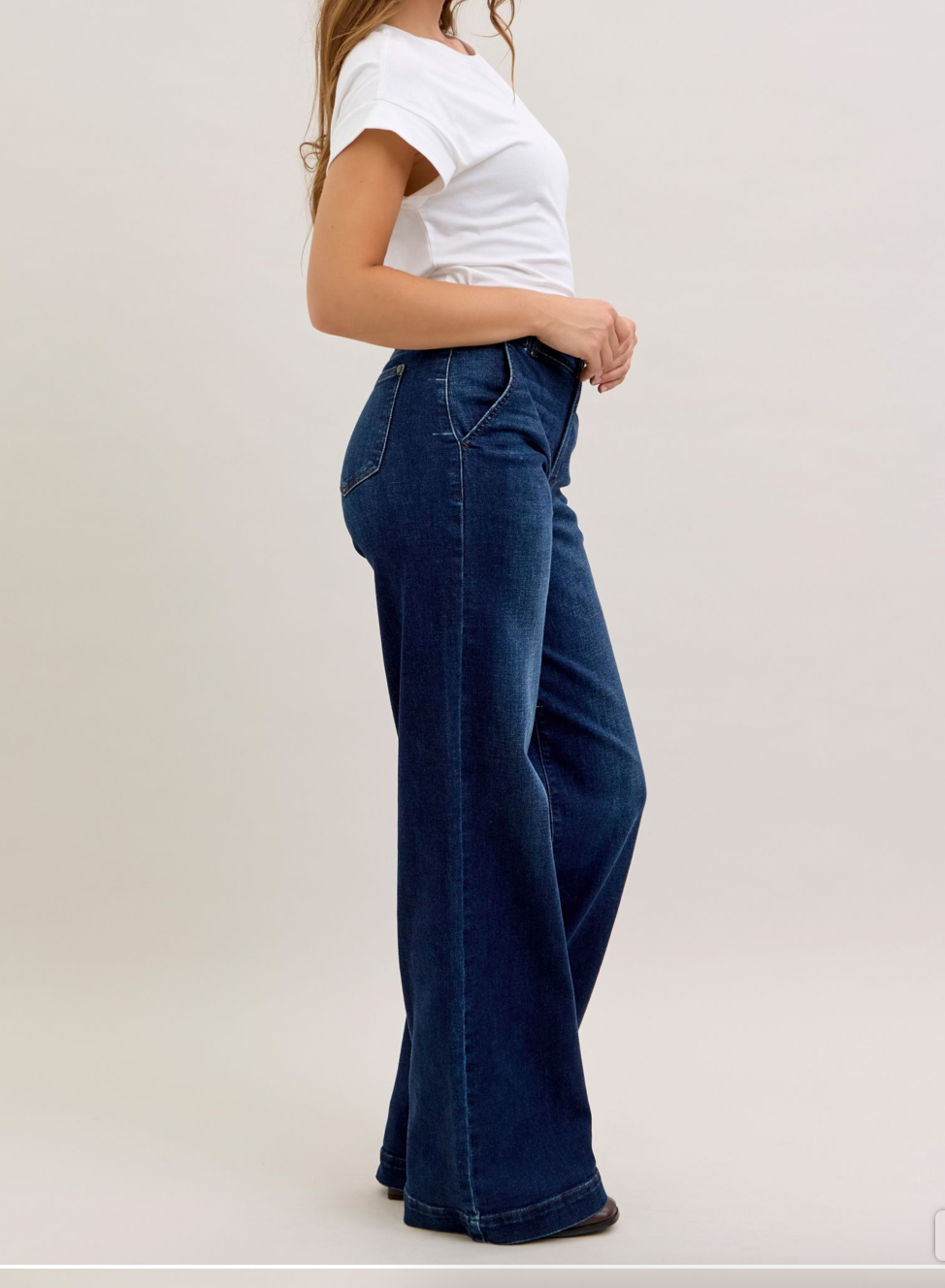 Judy Blue HW Trouser Wide Leg