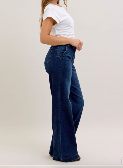 Judy Blue HW Trouser Wide Leg