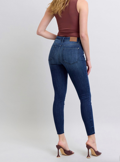Judy Blue MR Skinny w Raw Hem