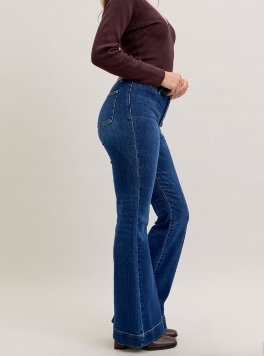 Judy Blue HW Trouser Flare